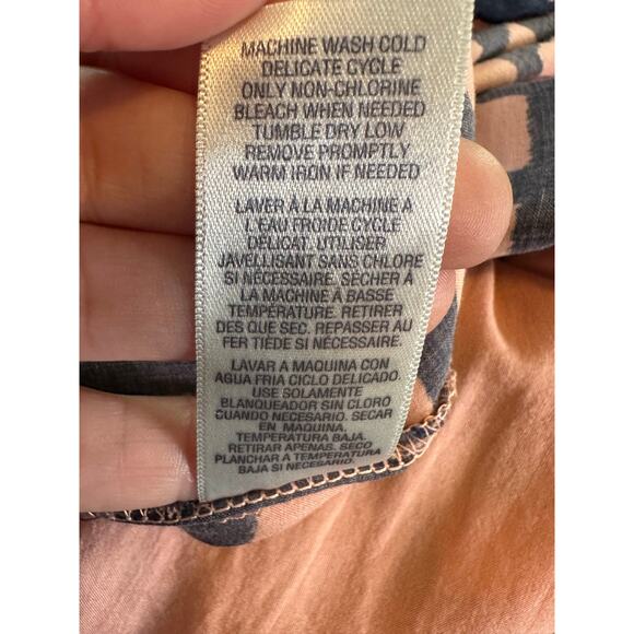 Splendid blue pink sleeveless blouson dress size Medium - Picture 5 of 10